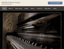 Tablet Screenshot of medfordmusichouse.com